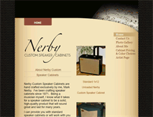Tablet Screenshot of nerbycustomspeakers.com